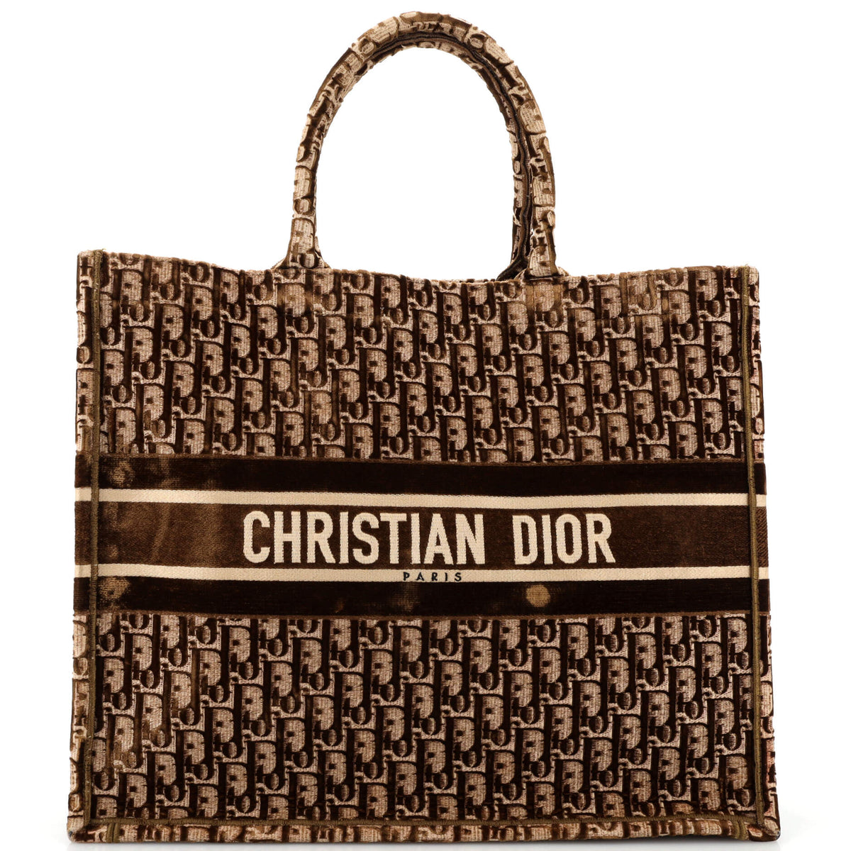 Christian Dior Book Tote Oblique Velvet Large