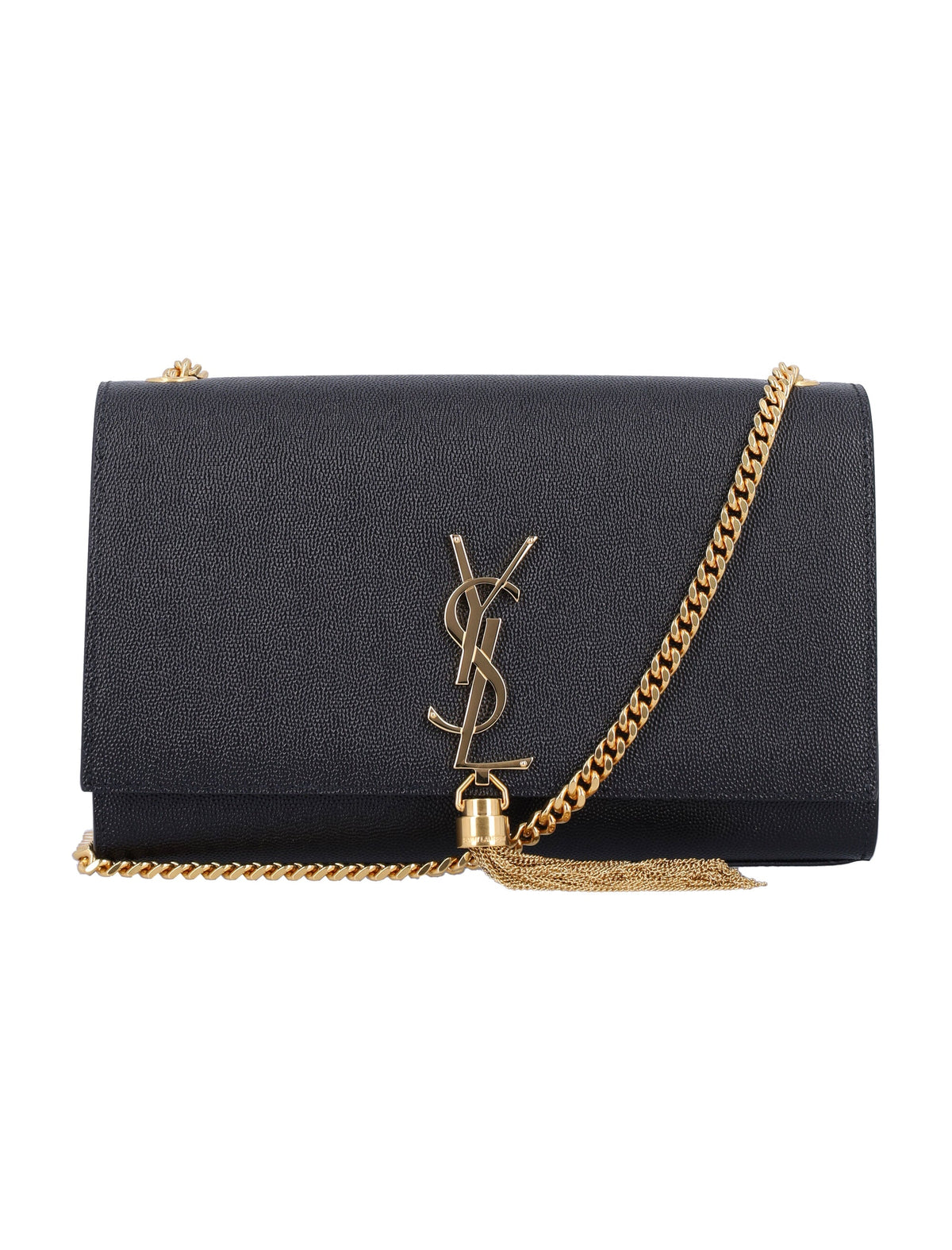 Saint Laurent Women's Kate Medium Tassel Shoulder Bag in Nero | 24A354119BOW0J Color 1000