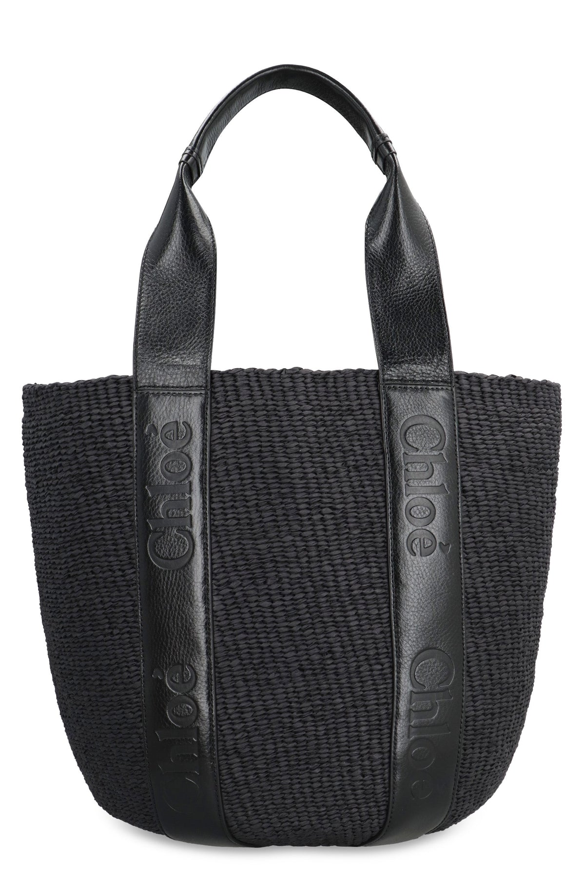 Chloé Women's Woody Tote Bag in Black | CHC24AS380N68 Color 001