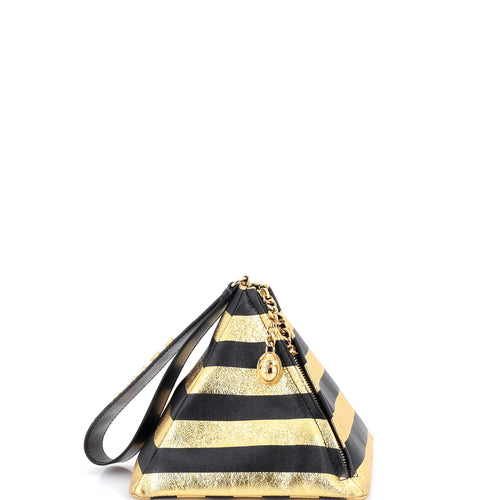 CHANEL Kheops Pyramid Bag Striped Lambskin