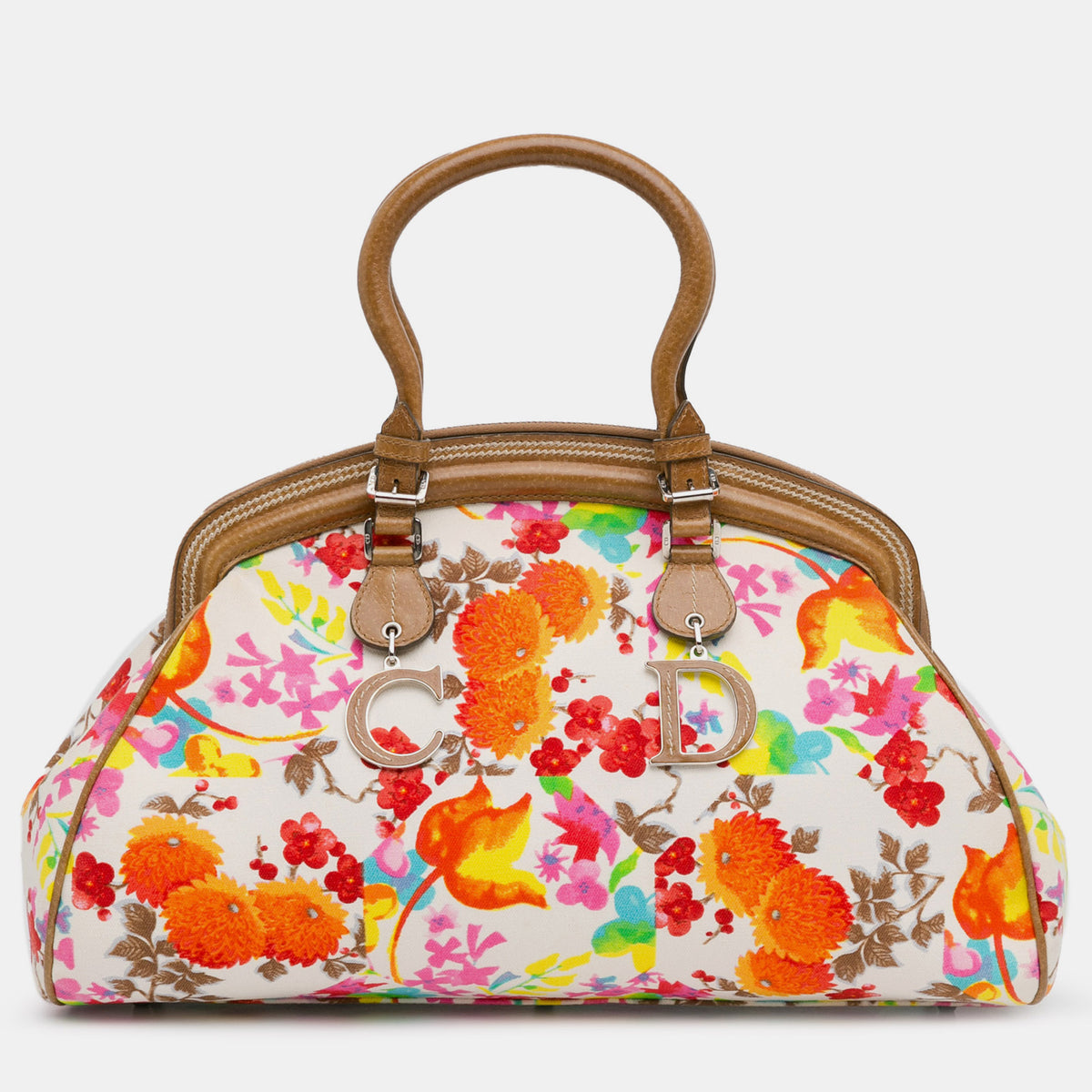 Dior Floral Canvas Detective Bag