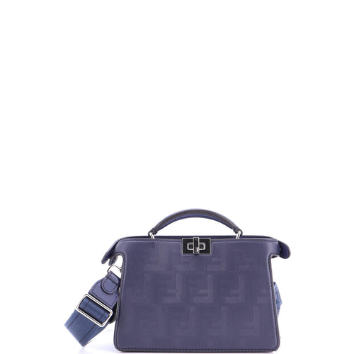 FENDI Peekaboo ISeeU XCross Bag Zucca Leather