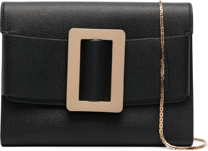 Women's Buckle Travel Case Epsom Leather Handbag in Black | Size UNI | BUCKLETRAVELCASEEPSOMCS Color CSDBLACK