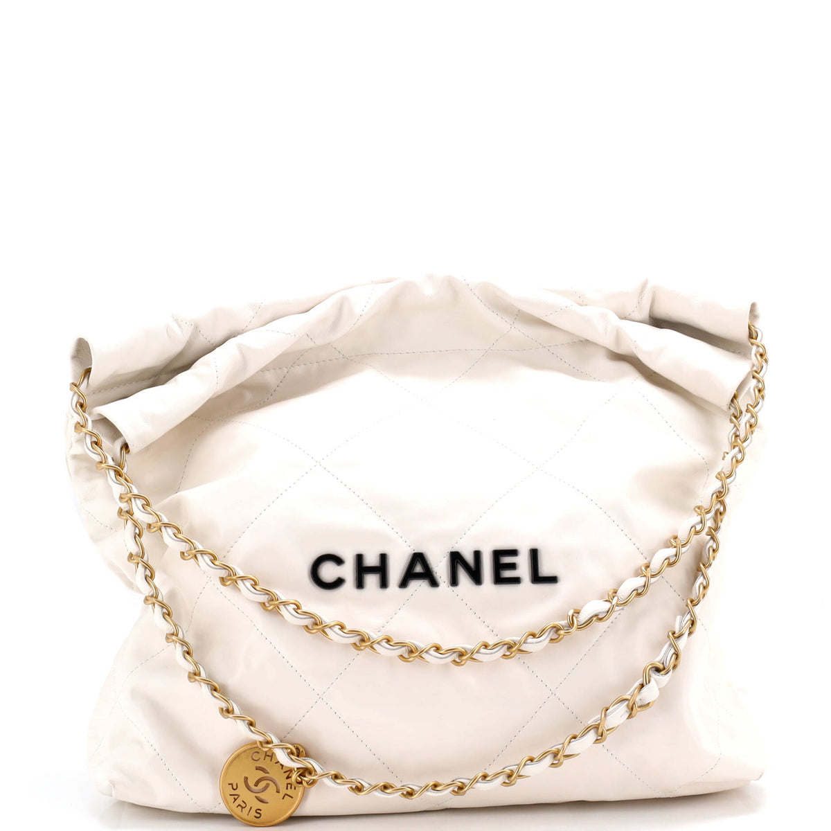 Chanel CHANEL 22 Chain Hobo Quilted Calfskin Small