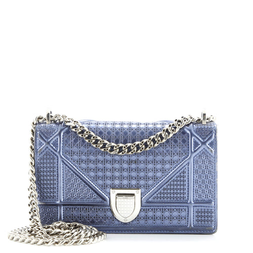 Diorama Flap Bag Cannage Embossed Calfskin Mini