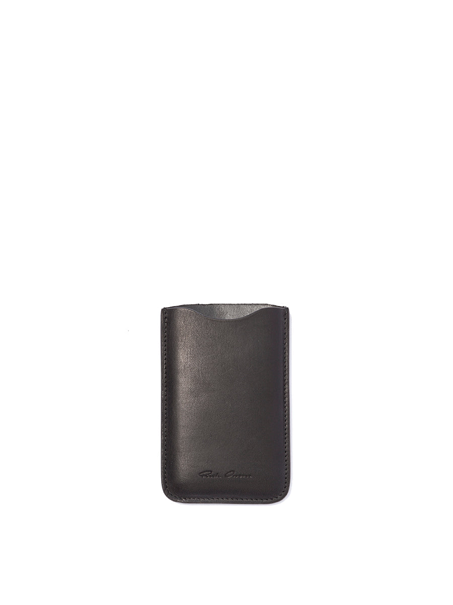 Rick Owens Leather Berry Case in Black | Size UNICA | RP13F04003-009 Color Black