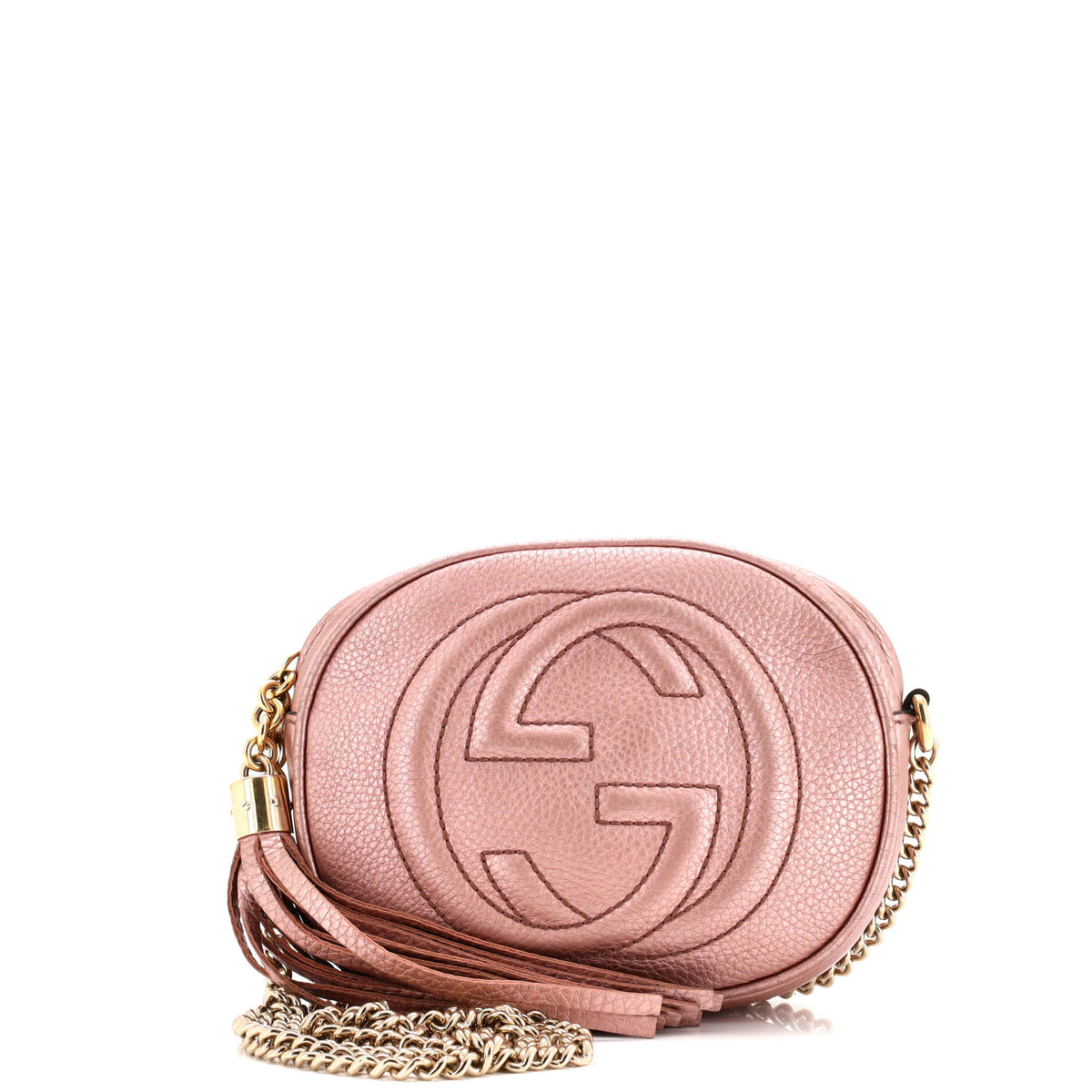 Gucci GUCCI Soho Chain Bag Leather Mini