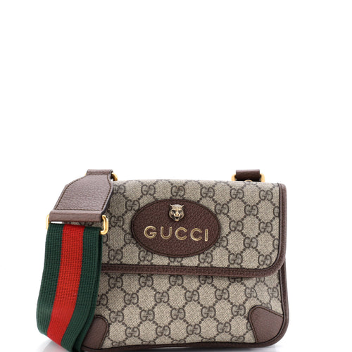 GUCCI Neo Vintage Flap Messenger GG Coated Canvas Small