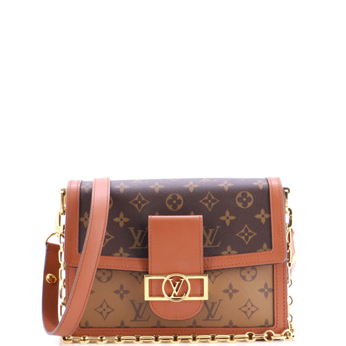 Dauphine Shoulder Bag Reverse Monogram Canvas MM