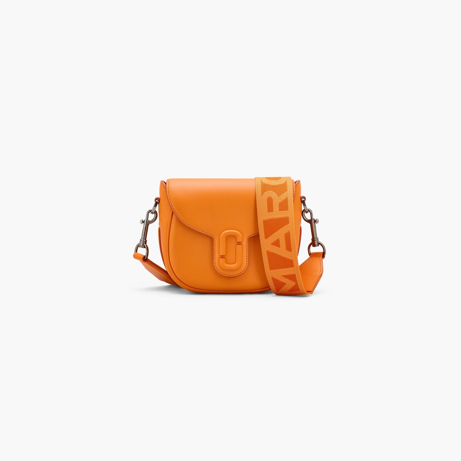 Marc Jacobs The Covered J Marc Saddle Bag in Tangerine