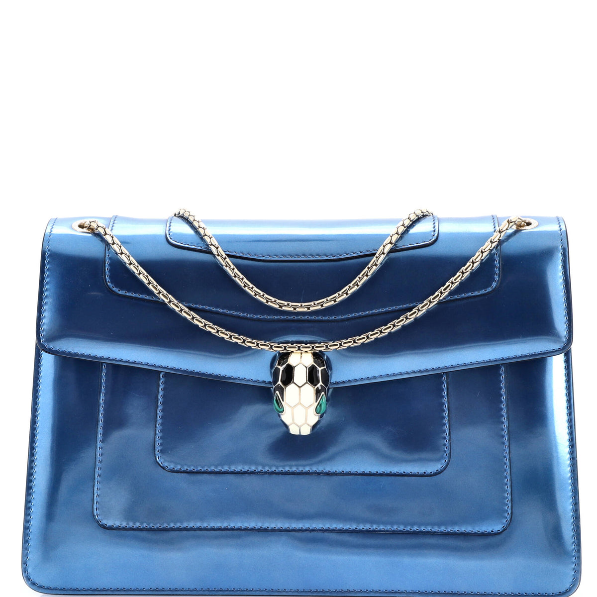 Bvlgari BVLGARI Serpenti Forever Shoulder Bag Patent Medium
