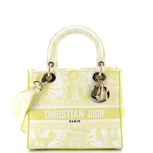 Lady D-Lite Bag Embroidered Canvas Medium
