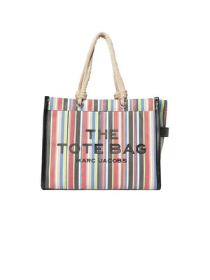 Marc Jacobs Tote Bag Striped Canvas - Multicolor