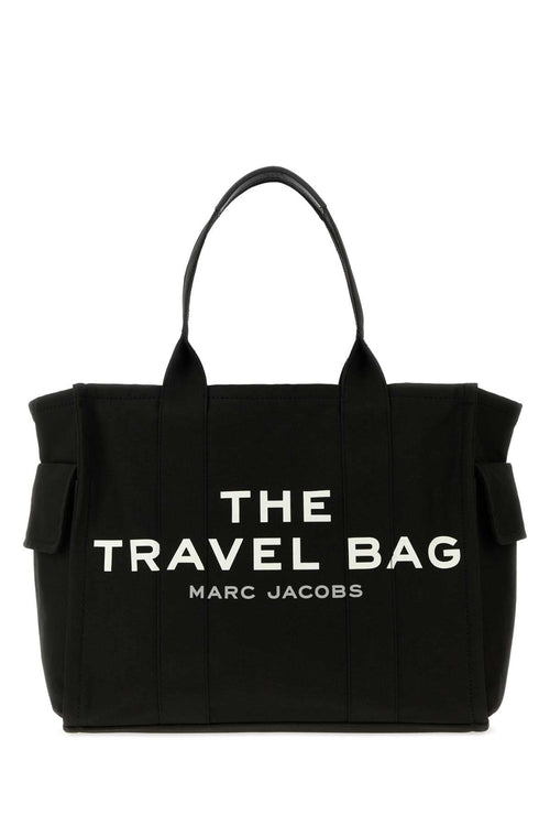 Marc Jacobs Belt Shoulder Shoulder Travel Fabric Tote Bag - Black