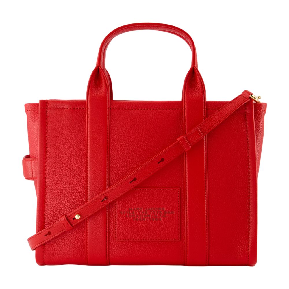 Marc Jacobs Marc Jacobs Crossbody Structured Cowhide Tote Bag - Red