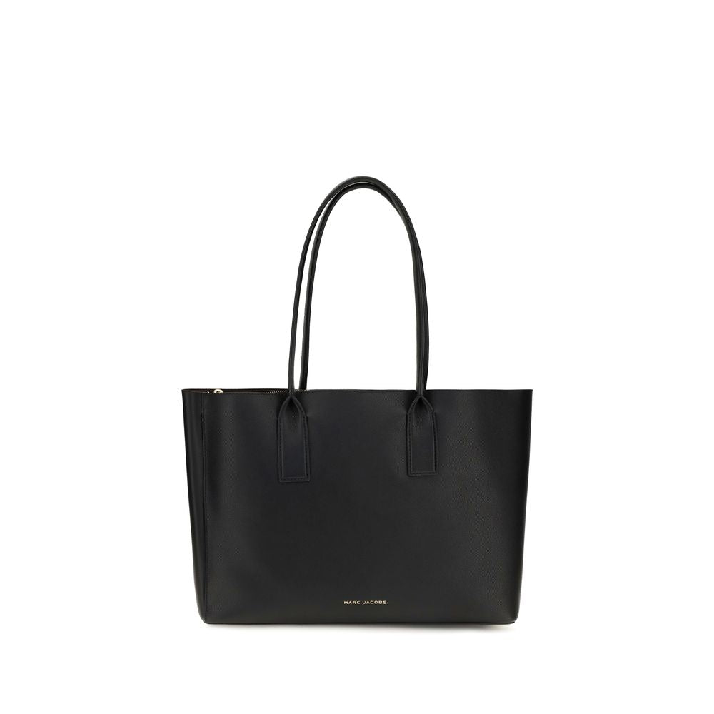 Marc Jacobs Marc Jacobs Babe Top Handle Split Leather with Polyurethane Coating Tote Bag - Black