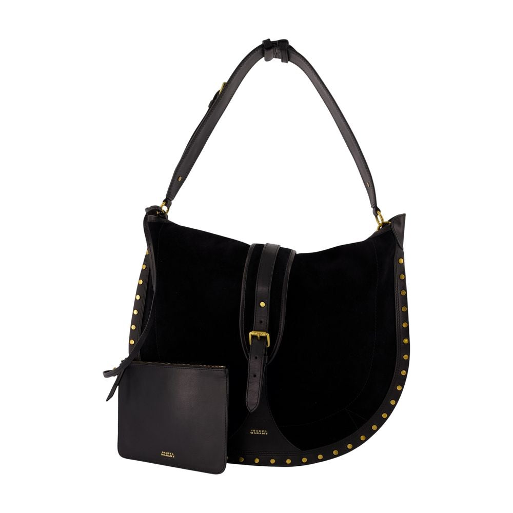 Isabel Marant Isabel Marant Altay Hobo Studded Calfskin Hobo Bag - Black