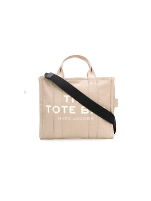 Marc Jacobs Crossbody Canvas Tote Bag - Beige
