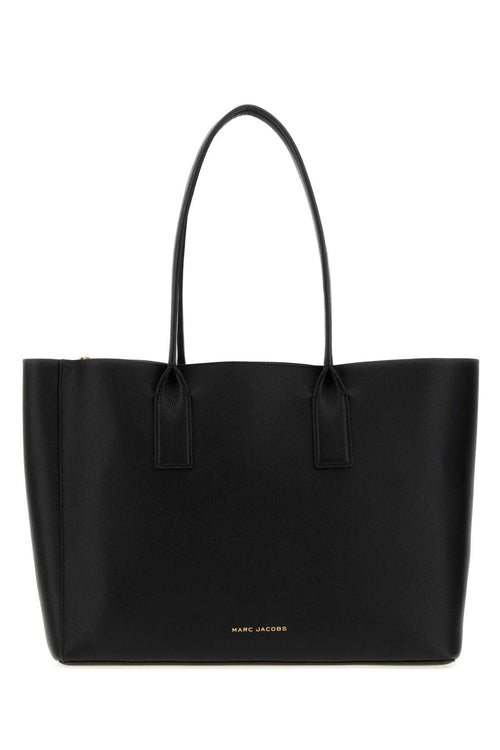 Marc Jacobs Babe Top Handle Split Leather with Polyurethane Coating Tote Bag - Black