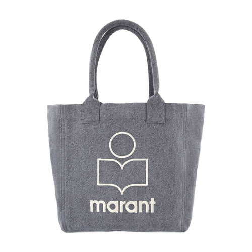 Isabel Marant Byron Tote Logo - Print Cotton Tote Bag - Gray