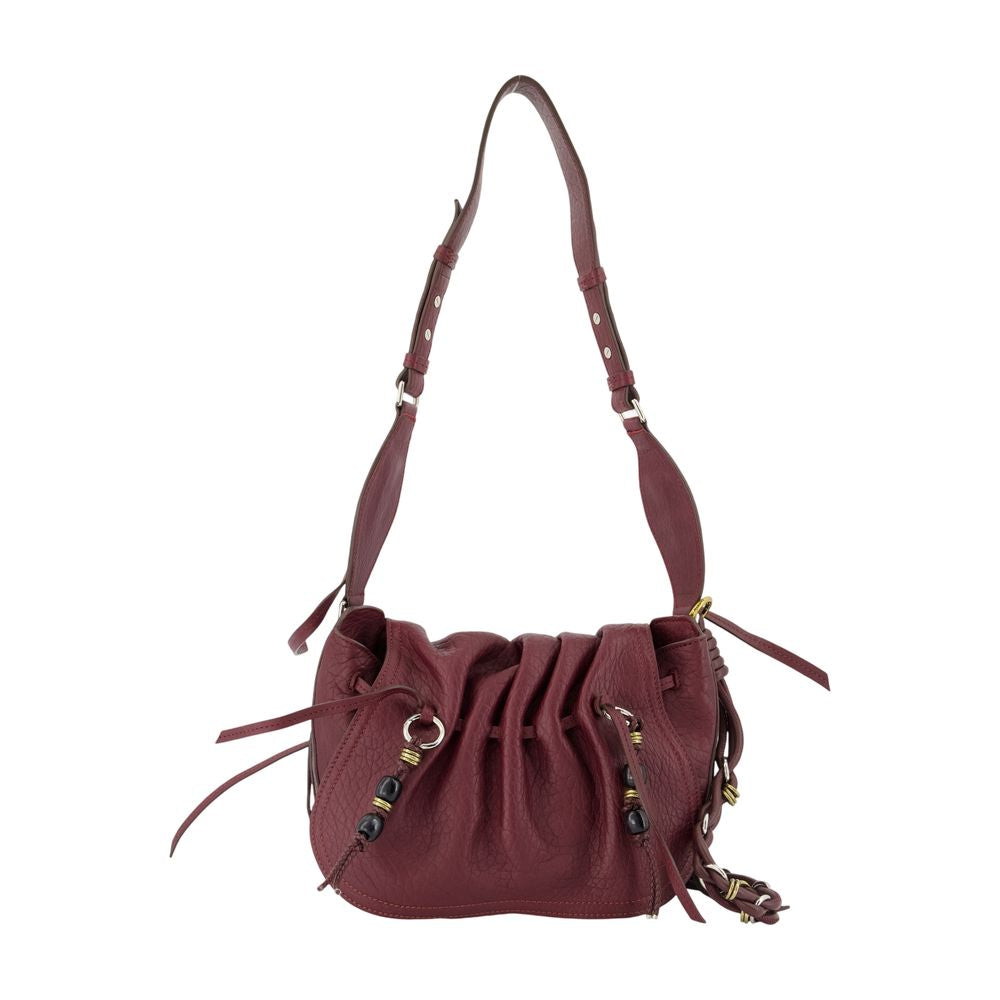 Isabel Marant Isabel Marant Bayia Shoulder Lambskin Shoulder Bag - Burgundy