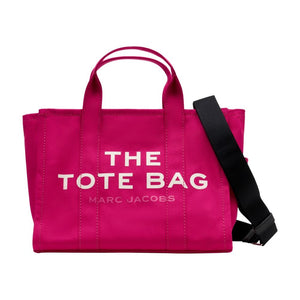 Marc Jacobs Medium Logo - Embroidered Cotton Canvas Tote Bag - Pink
