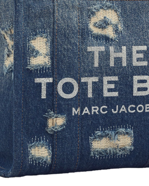 Marc Jacobs Tote Bag Distressed Rip - and - Repair Denim - Blue