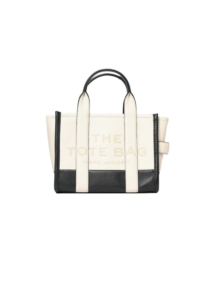 Marc Jacobs Marc Jacobs Babe Small Tote Colorblock Cow Leather Tote Bag - White