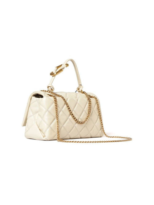 Marc Jacobs Shoulder Bag Quilted Calf Leather - White