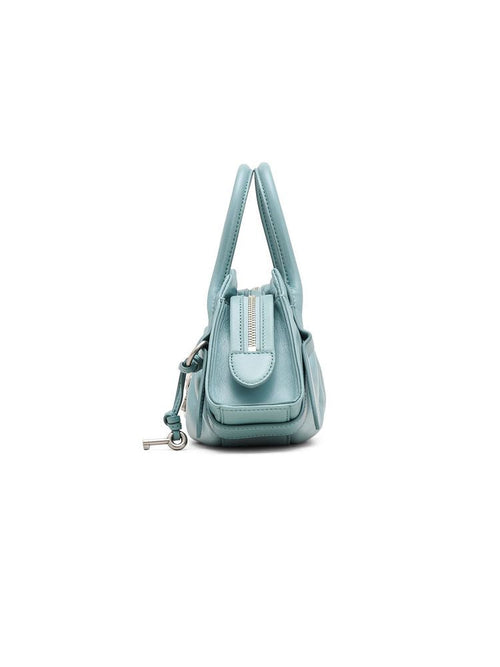Marc Jacobs Shoulder Bag Calf Leather Satchel - Blue