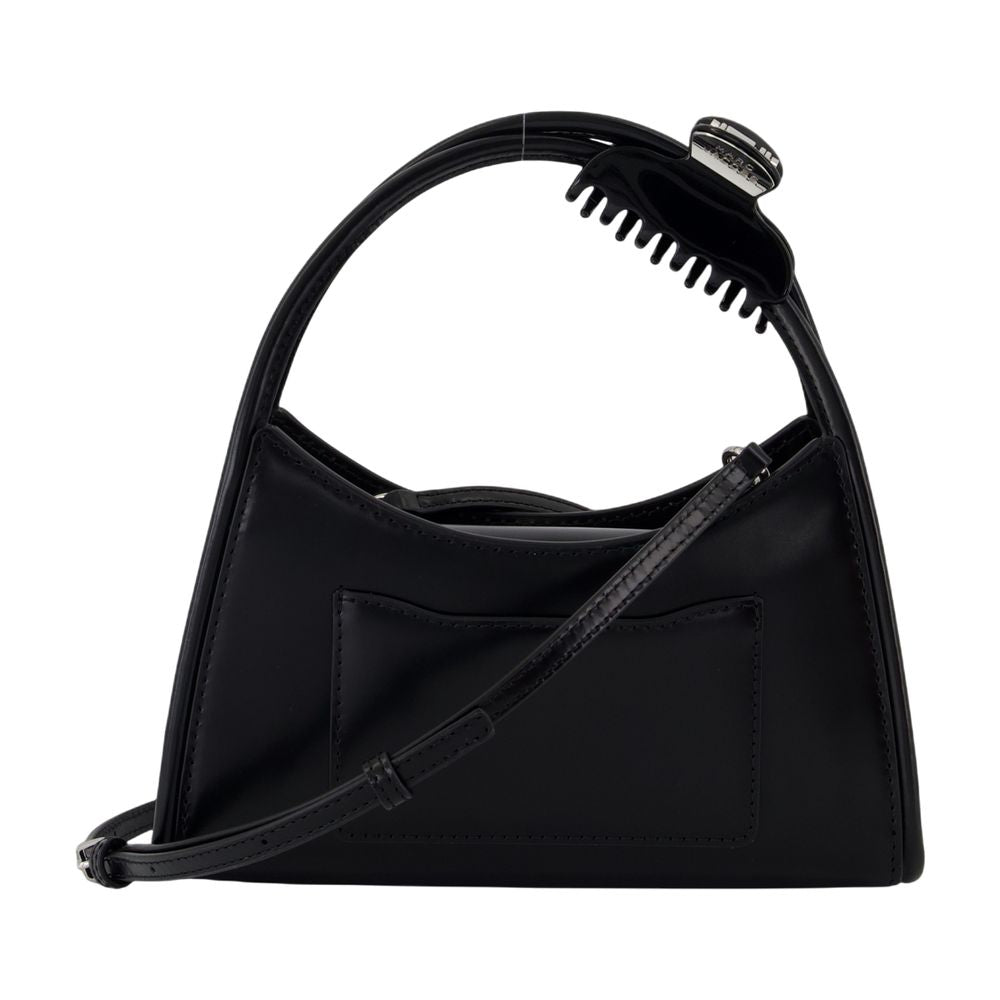 Marc Jacobs Marc Jacobs Nylon Crossbody Crossbody Claw - Clip Handle Leather Crossbody Bag - Black