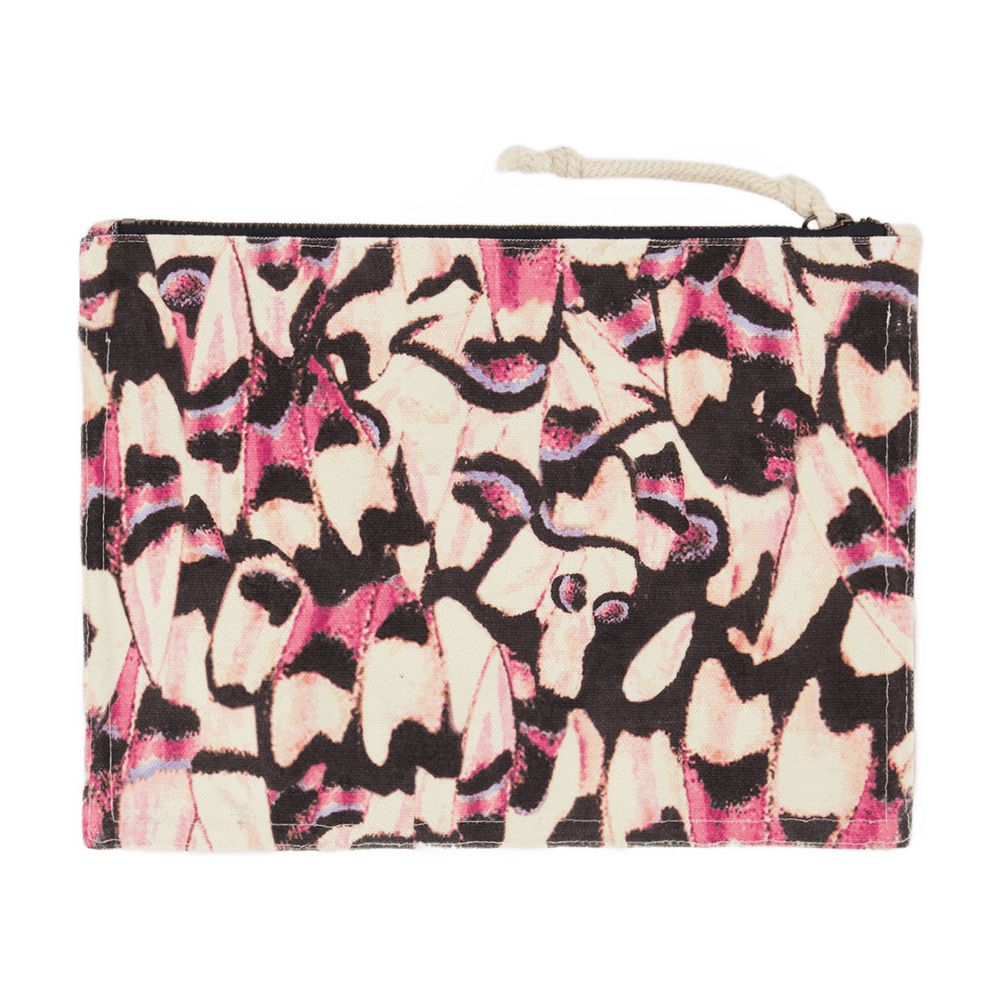 Isabel Marant Isabel Marant Bolton Pouch Abstract Print Cotton Clutch - Multicolor
