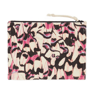 Isabel Marant Bolton Pouch Abstract Print Cotton Clutch - Multicolor