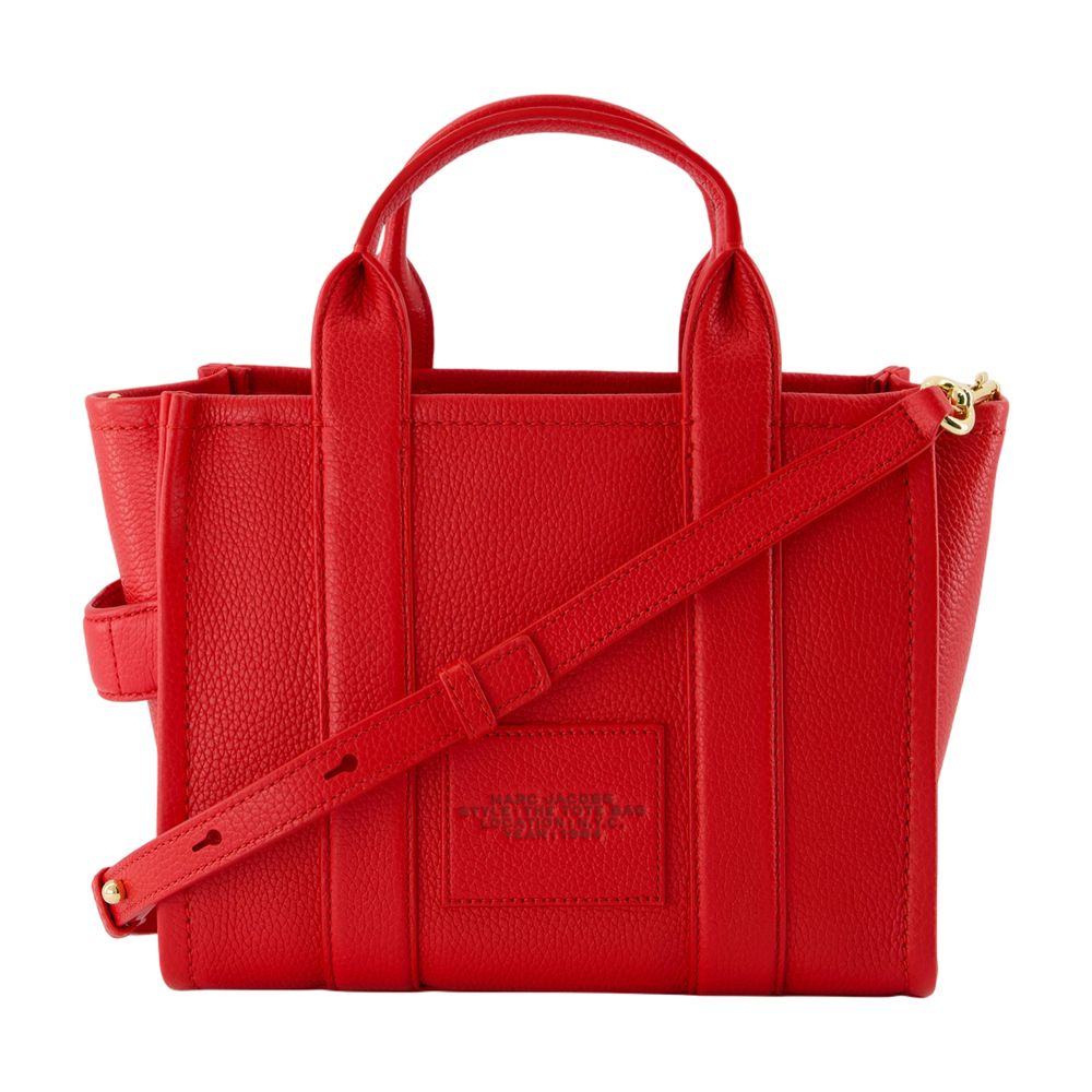 Marc Jacobs Marc Jacobs Crossbody Structured Cowhide Tote Bag - Red