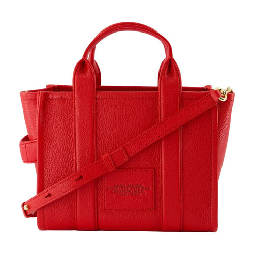 Marc Jacobs Crossbody Structured Cowhide Tote Bag - Red
