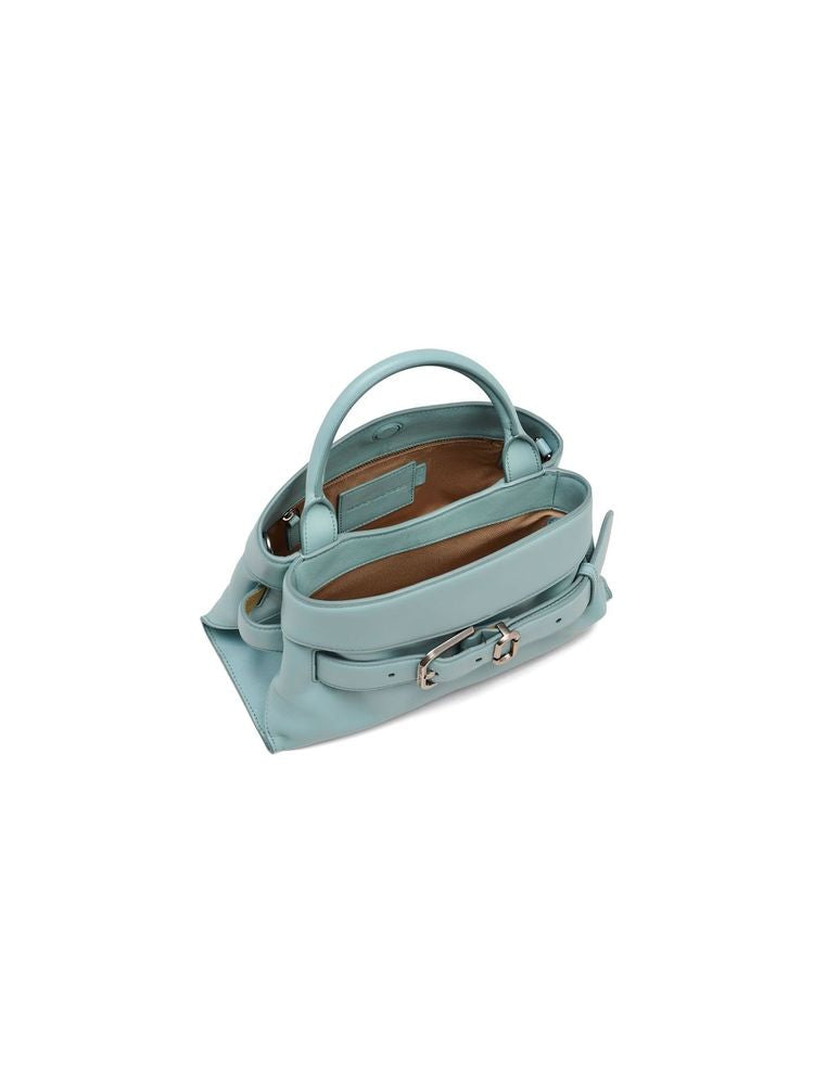 Marc Jacobs Marc Jacobs Babe Top Handle Leather Top Handle Satchel - Blue