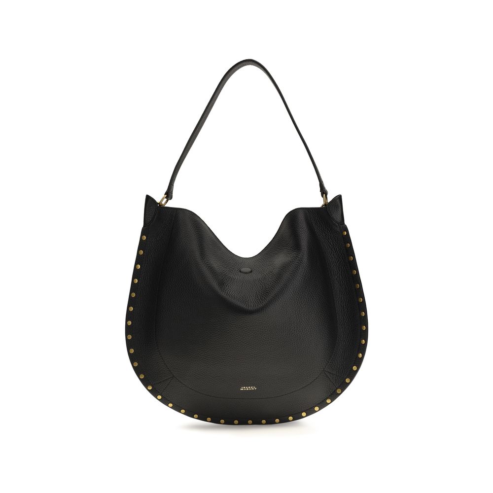 Isabel Marant Isabel Marant Bayia Shoulder Studded Calfskin Shoulder Bag - Black