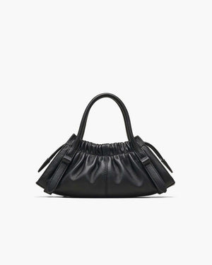 Marc Jacobs Shoulder Bag Gathered Lambskin - Black
