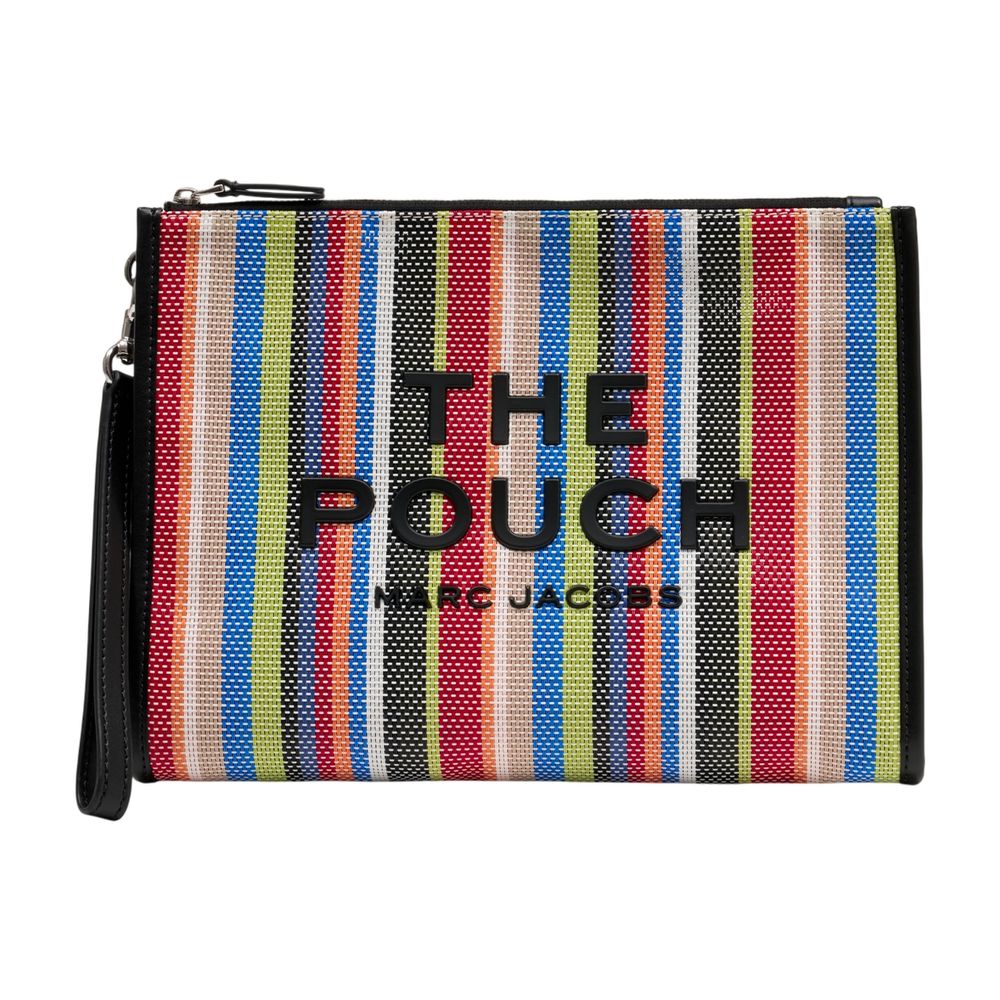 Marc Jacobs Marc Jacobs Striped Canvas Clutch - Multicolor
