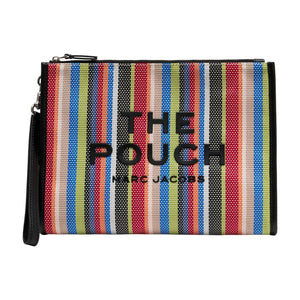 Marc Jacobs Striped Canvas Clutch - Multicolor