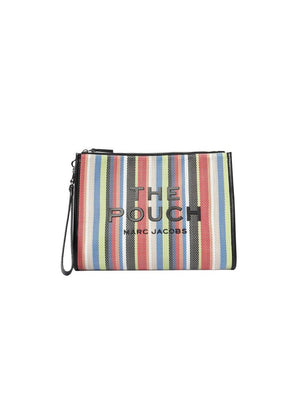 Marc Jacobs Striped Canvas Clutch - Multicolor