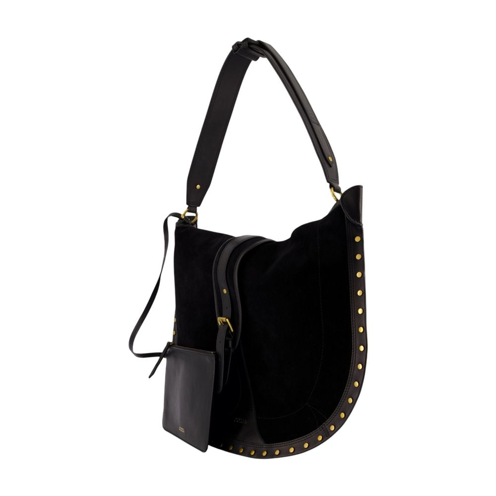 Isabel Marant Isabel Marant Altay Hobo Studded Calfskin Hobo Bag - Black