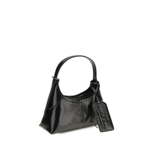 Marc Jacobs Shoulder Bag Small Belted Sack Calfskin Leather - Black