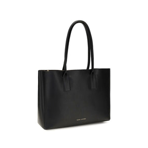 Marc Jacobs Babe Top Handle Split Leather with Polyurethane Coating Tote Bag - Black
