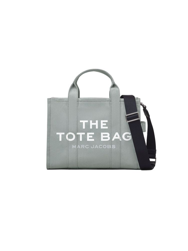 Marc Jacobs Marc Jacobs Medium Logo - Embroidered Cotton Tote Bag - Gray