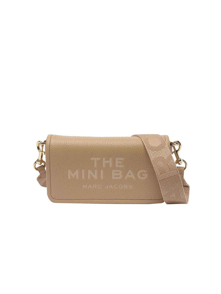 Marc Jacobs Marc Jacobs Nylon Crossbody Crossbody Grain Leather Crossbody Bag - Camel