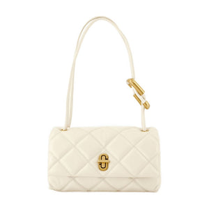 Marc Jacobs Shoulder Bag Quilted Cowhide - White