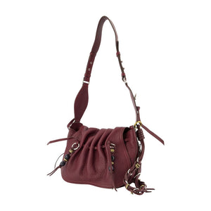 Isabel Marant Bayia Shoulder Lambskin Shoulder Bag - Burgundy