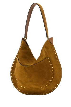 Isabel Marant Altay Hobo Studded Suede Hobo Bag - Brown
