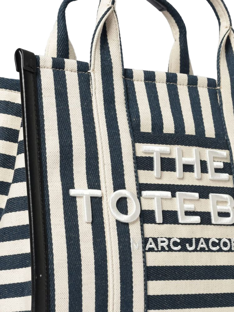Marc Jacobs Marc Jacobs Tote Bag Striped Canvas - Navy